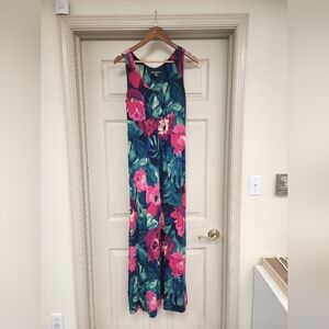 Tommy Bahama Floral Maxi Jumpsuit – Pink & Teal